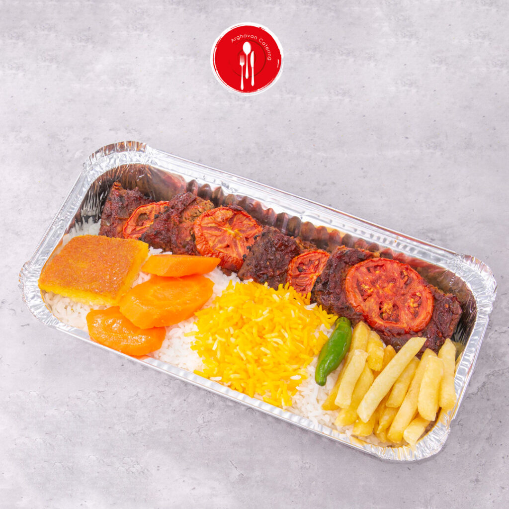 چلو کباب تابه ای