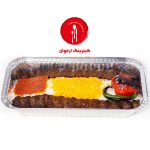 چلو کباب کوبیده (دو سیخ)