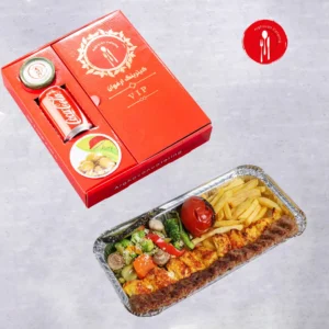 خوراک کباب وزیری با دورچین