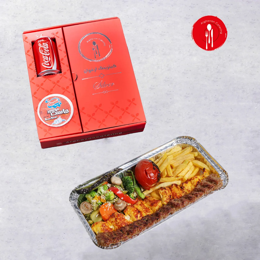 khorak_vaziri_silver خوراک کباب وزیری با دورچین