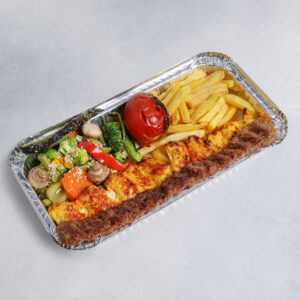 خوراک کباب وزیری با دورچین