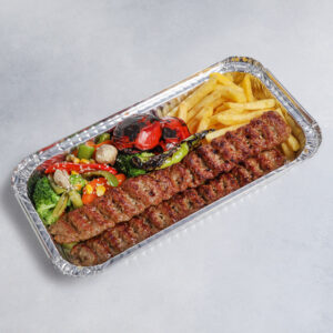 خوراک کباب کوبیده با دورچین