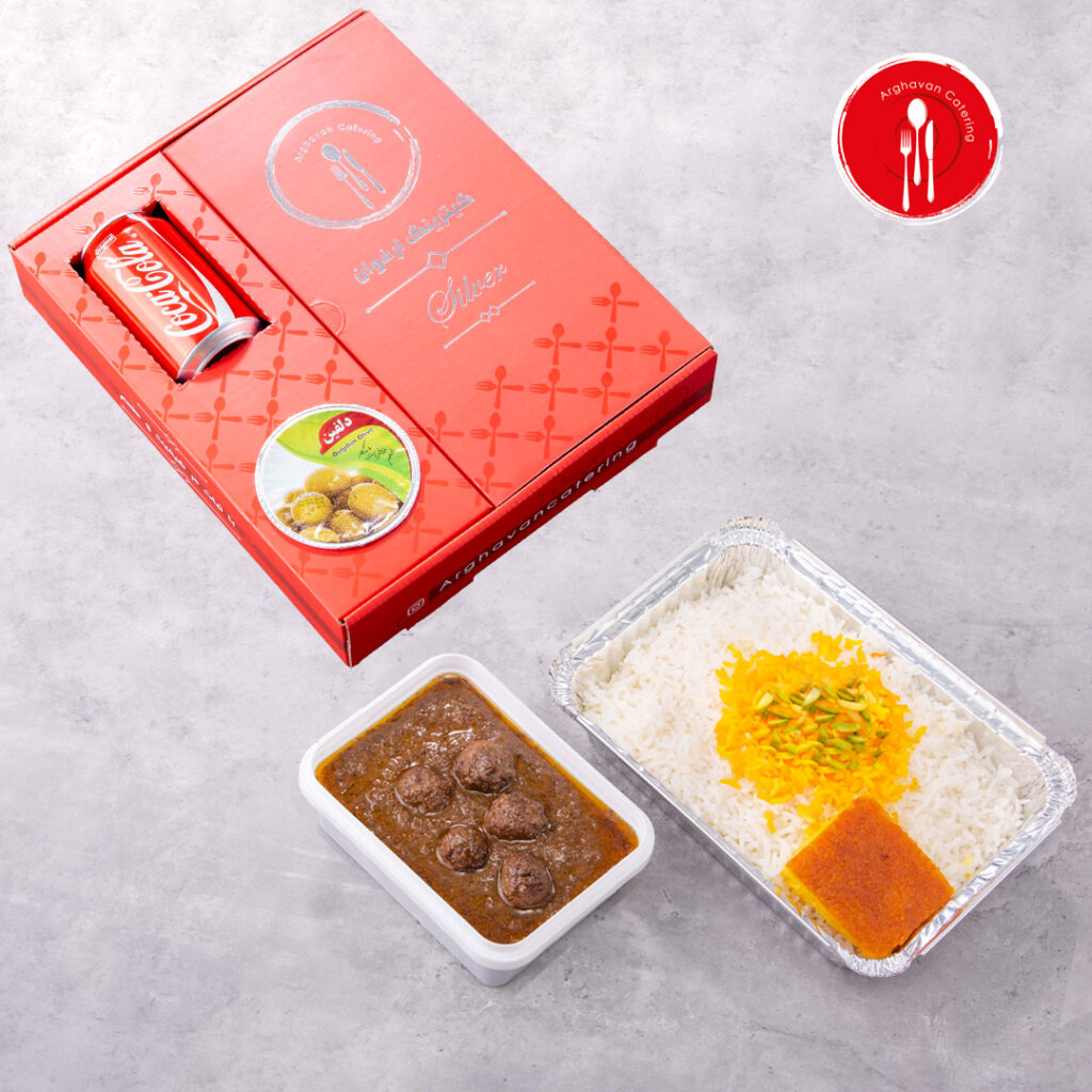 چلو خورشت فسنجان گوشت قلقلی (سیلور)